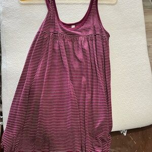 Striped Pink and White Tank Top